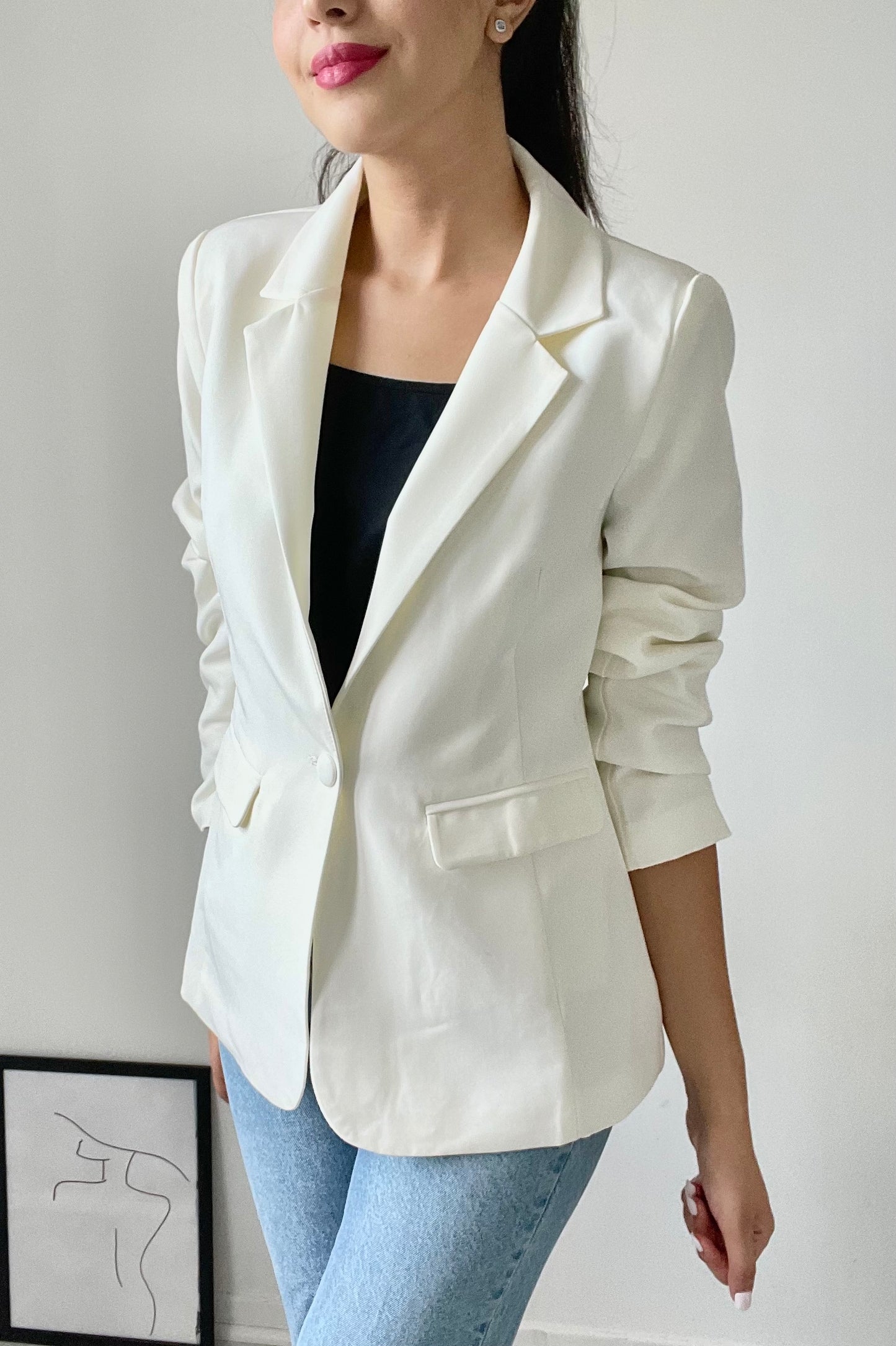 Blazer Droit Minimal Tia