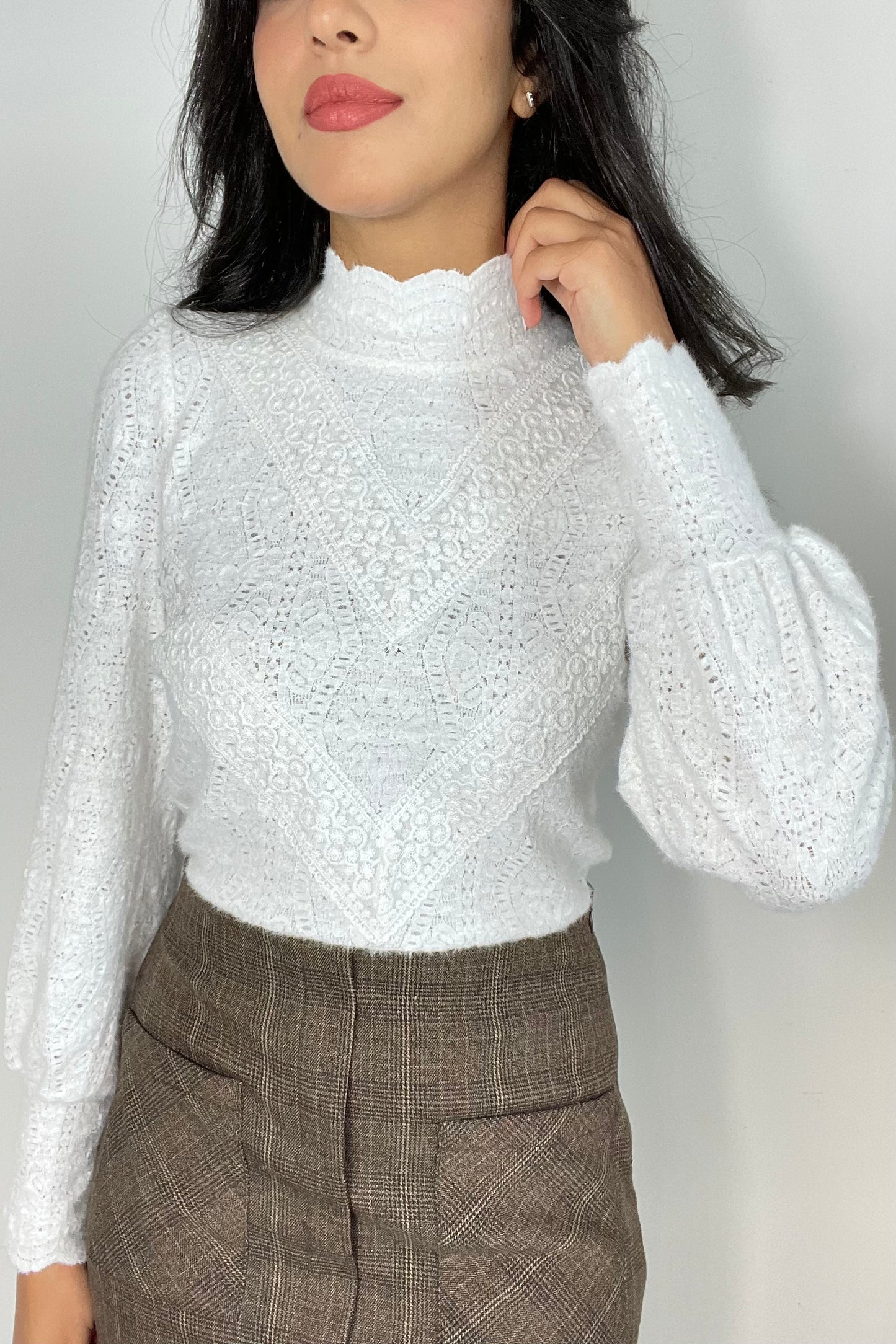 Pull blanc Jasmin